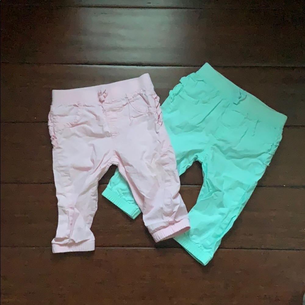 Pink and blue pants